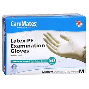 Latex Medical Exam Gloves, Powder Free, High Quality Extra Strong, 4 Mil Thick, Superior Medical Grade, Exceeds ASTM Standards, First Aid, Food Safe, Comfortable Fit, Medium, 150-Pack