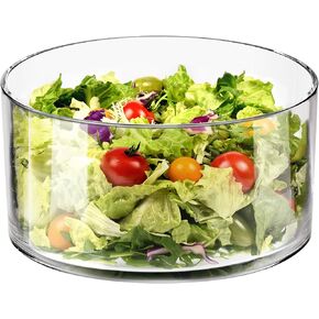 Large Glass Salad Bowl - Versatile 118oz Trifle and Fruit Bowl - Elegant & Long-Lasting for Serving Salads, Dessert
