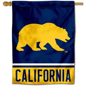 Cal Berkeley Golden Bears Walking Bear House Flag Banner