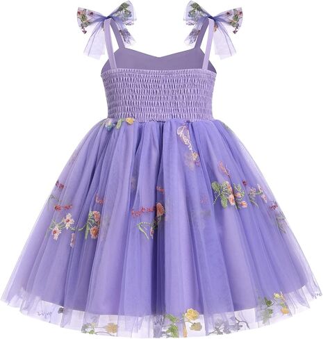Baby Girls Flower Tutu Dress Toddler Floral Sequin Backless Ruffle Tulle Dress for Cake Smash Birthday in Saudi Arabia