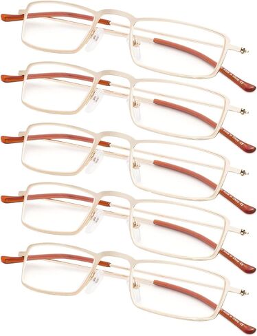 5-Pack Lightweight Readers Men Women Reading Glasses in Saudi Arabia