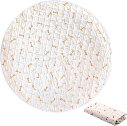 Meow&Woof Reusable Puppy Pads - Washable Pee Pads for Dogs 100% Waterproof Octagon Playpen Mat, Super Absorbent and Durable Reusable Pee Pads for Dogs 36 Inch 1 Pack in Kuwait