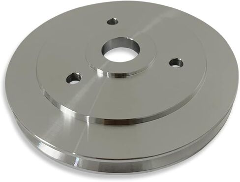 DEMOTOR PERFORMANCE 3 Groove SWP Short Water Pump Polished Aluminum Crankshaft Pulley For Chevy BBC in Saudi Arabia