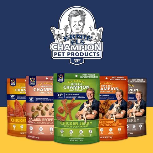 Ernie Els All Natural Chicken Jerky Dog Treats - Premium Dog Jerky Treats for Healthy Snacking - 3oz (Pack of 2) in Saudi Arabia