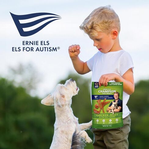 Ernie Els All Natural Chicken Jerky Dog Treats - Premium Dog Jerky Treats for Healthy Snacking - 3oz (Pack of 2) in Saudi Arabia