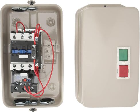 Magnetic Motor Starter, 37‑50A Overload Protection Waterproof 1 Phase 220/230V Magnetic Motor Control Switch Wide Application for Replacement in Kuwait
