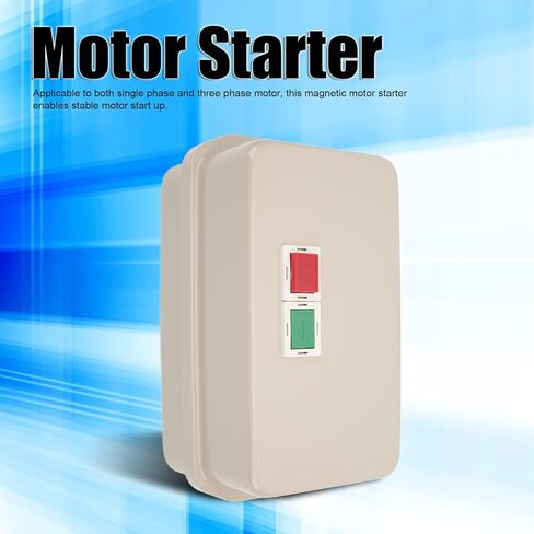 Magnetic Motor Starter, 37‑50A Overload Protection Waterproof 1 Phase 220/230V Magnetic Motor Control Switch Wide Application for Replacement in Kuwait