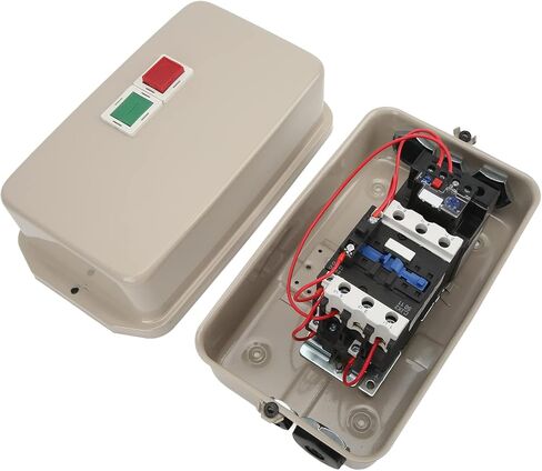 Magnetic Motor Starter, 37‑50A Overload Protection Waterproof 1 Phase 220/230V Magnetic Motor Control Switch Wide Application for Replacement in Kuwait