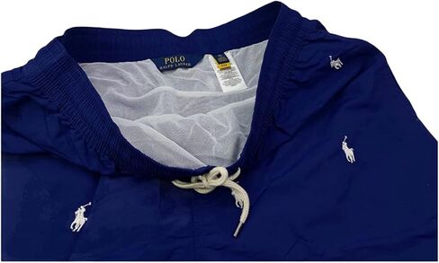 شورت سباحة رجالي من Polo Ralph Lauren مطبوع على الشاطئ مع خيوط (كحلي/أبيض/مهر في كل مكان، مقاس XX-Large) in Saudi Arabia