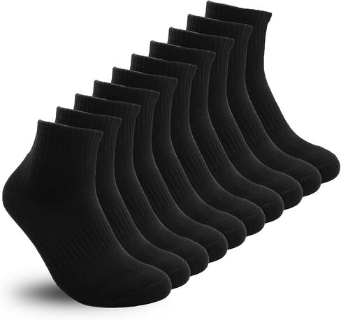bigvalley Women’s Ankle Athletic Socks - Breathable, Cushioned, Running & Sports Cotton Quarter Socks with Arch Support in Saudi Arabia