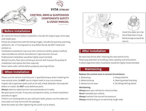 YITAMOTOR Front Lower Control Arm Compatible with Chevy Traverse 2009-2017, GMC Acadia 2007-2016, Buick Enclave 2008-2017, Saturn Outlook 2007-2010, YTCA0046 in Saudi Arabia