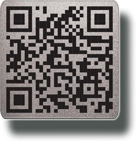 Gravestone QR Code Plaque With Memorial Page For Photos, & More. by GTKME (2x2", Laser Etched, Gold Metallic) in Saudi Arabia