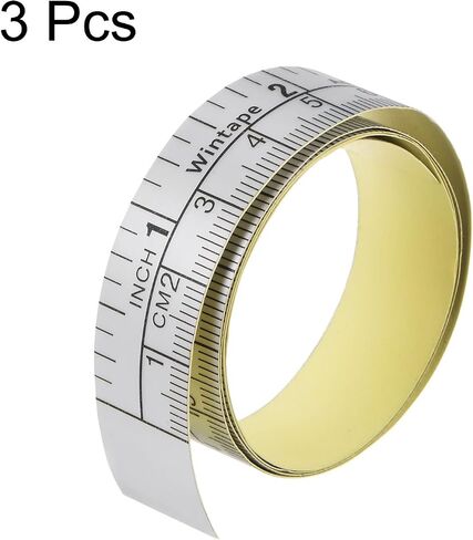 HARFINGTON Self Adhesive Measuring Tape 40 Inch 101cm English Left to Right Reading Waterproof Dustproof Wear-Resistant Peel and Stick Tape Measure for Woodworking Sewing Saw Table, Blue in Saudi Arabia