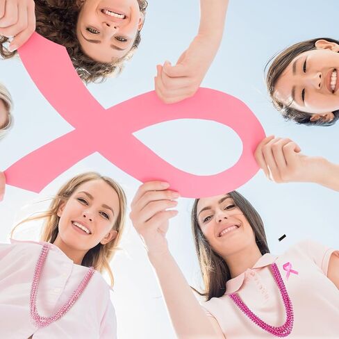 Bucherry 200 Pcs Valentine's Day Bead Necklaces Red Pink Bead Necklaces 33 Inch 7 mm Hot Pink Valentines Day Metallic Round Beaded Necklace for Women Party Valentine's Pink Party Decorations in Kuwait