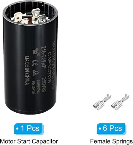 مكثف تشغيل المحرك PATIKIL، 86-103 فائق التوهج/Mfd 220-250 فولت 50/60 هرتز CD60 مكثف تشغيل المحرك لبدء تشغيل المحرك الكهربائي in Saudi Arabia