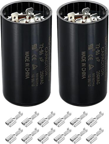 مكثف تشغيل المحرك PATIKIL، 86-103 فائق التوهج/Mfd 220-250 فولت 50/60 هرتز CD60 مكثف تشغيل المحرك لبدء تشغيل المحرك الكهربائي in Saudi Arabia
