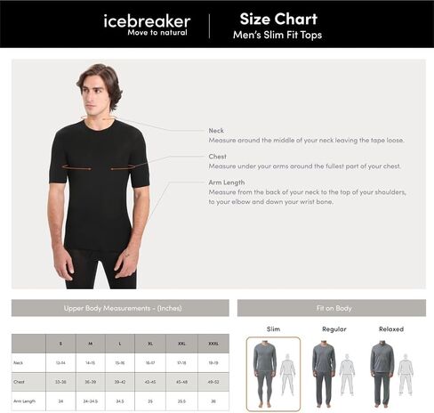 Icebreaker Men's Merino 150 Anatomica Ss Crewe in Saudi Arabia