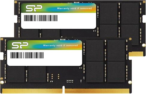 مجموعة سيليكون باور DDR5 64 جيجابايت (2 × 32 جيجابايت) 5600 ميجاهرتز (PC5-44800) CL46 1.1 فولت SODIMM ذاكرة الوصول العشوائي للكمبيوتر المحمول غير ECC ذاكرة الكمبيوتر SP064GBSVU560F22 in Kuwait