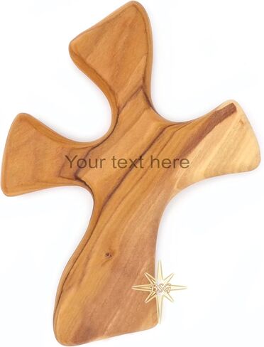 Dacaret Factory Healing Cross | Olive wood | 5'' fits in the hand for praying | Confirmation, First Communion Gifts | Loss of a dear one | Memorial | Christmas Gift (Without Engraving) in Saudi Arabia