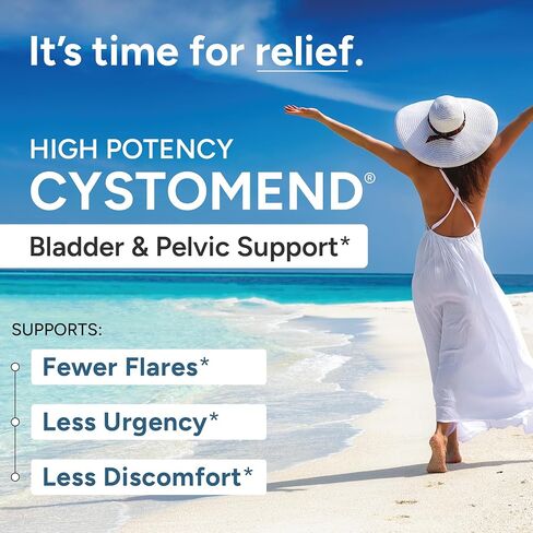 Bladder & Pelvic Discomfort Formula - Supports Less Flares & Urgency* - Premium Supplement for Bladder & Urinary Health - USA Manufactured & Third-Party Tested - 120 Capsules in Saudi Arabia