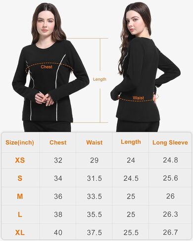 FERNIDA Women Heated Thermal Top with 7.4V Battery Pack Stretch Heated Shirt with Thumb Hole Fleece Lined Heating Baselayer in Saudi Arabia