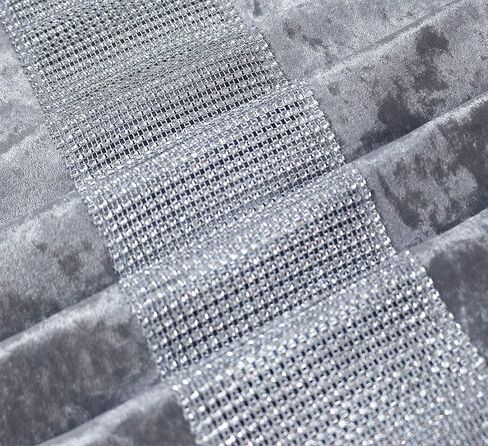 Table Runner with Diamante Strip-Kitchen Table Runner-Rectangular Dining Table Dresser Runner for Home Kitchen Party Wedding Festival Decorations(13x36inch) in Saudi Arabia