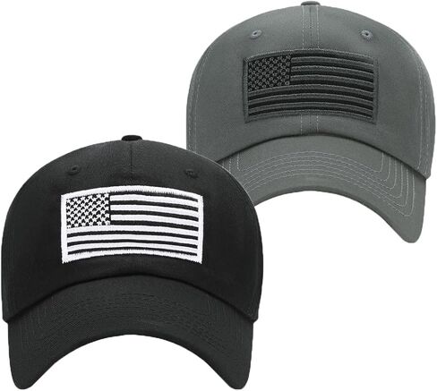 American Flag Hats for Men Women Low Profile USA Baseball Cap Outdoor Dad Hat Black in Saudi Arabia