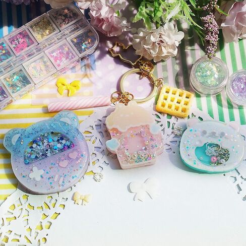 Resin Shaker Molds Set Perfume Bottle, Cola, Mike Tea, Dessert, Popsicle Silicone Trays with 5 Seal Films in Saudi Arabia