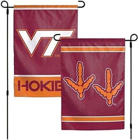 لافتة علم WinCraft NCAA Virginia Tech University مقاس 12x18 بوصة على الوجهين للحديقة الخارجية in Saudi Arabia