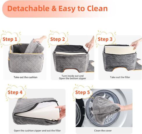 Dog Car Seat for Large or Medium Sized Dog, Detachable Washable Pet Car Seat, Fits Pets Under 55 lbs or 2 Small Dogs, Multi-Functional Dog Booster Seat, Travel Dog Bed for Car in Saudi Arabia