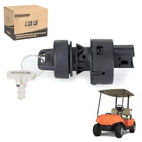 10L0L Ignition Key Switch for Yamaha G22 G29 Drive - 3 Position Switch Assembly with 2 Stander Keys for Yamaha Gas Golf Cart (OEM# JW6-H2510-00)