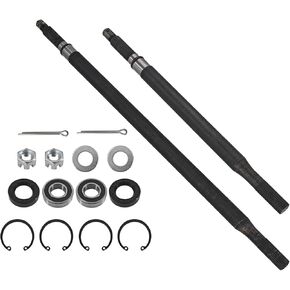 Rear Axle Shaft w/Bearing Seal Kit Compatible with EZGO RXV Electric 2008-up, 620337 614208 620341 614209, Driver Side & Passenger Side