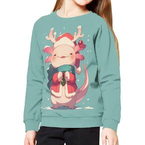 Girls Boys Sweatshirt Trendy Fall Outfit Kids Comfy Sweaters Pullover Tops 6-14 Years Old