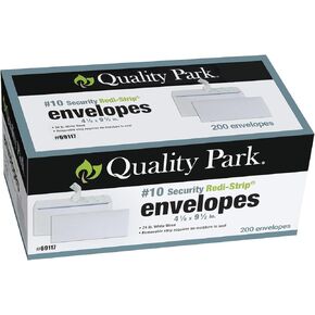 Security Envelopes Self Seal #10 - Windowless Mailing Envelopes - 4 1/8 x 9.5'' 300 Pack