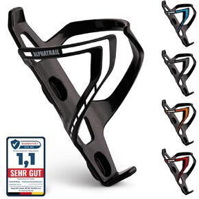 Bike Bottle Cage Max I Lifetime Anti-Breakage Guarantee 36g Lightweight Design I Incl. Fixing Screws I Compatible with Cube, SKS, Elite and Other Drinking Bottles I Grey