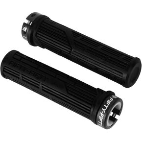 FIFTY-FIFTY Mountain Bike Grips, Single Lock-on MTB Grips, Soft and Comfortable Bicycle Locking Grips, Non-Slip Bike Handlebar Grips for All Mountain, Enduro, Downhill