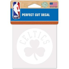Wincraft NBA Boston Celtics 4x4 Perfect Cut White Decal, One Size, Team Color