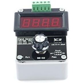 Adjustable Current Voltage Analog Simulator, 0-20mA Signal Generator, DC 0-10V 4-20mA Changeable Current Source for Valve Adjusting PLC Panel LED Testing, Transmitter Output Simulation