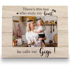 Grammy Picture Frame 8x10, Grandma Picture Frames, Grandma Gifts from Grandson, Mothers Day Gifts for Grammy Grandma from Grandson, This Boy Stole My Heart He Calls Me Grammy Photo Frame 5X7