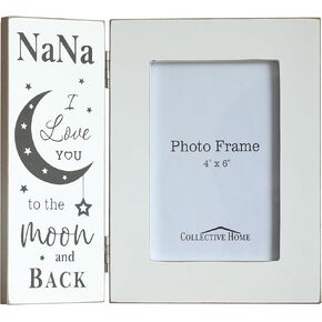 COLLECTIVE HOME - 4 x 6 Wood Picture Frame, Foldable Photo Frame, Gift for Grandma, GiGi, NaNa, Mimi, Grandkids Photo Frame, Grandmother Gifts for Mother's Day (GiGi)