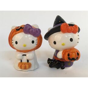 Blue Sky Clayworks Hello Kitty Halloween Trick or Treat Salt and Pepper, Set of 2, Kitchen Accessories, Limited Edition, 23552