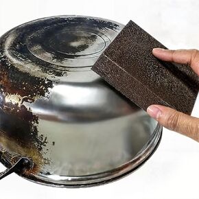 5 Powerful Pot Scrubber Cleaning Sponges, Heavy Duty Kitchen Eraser Scouring Pads, Dishwashing Oven Stove Cleaning Sponges, BBQ Grill Scrubbing Dish Cloths