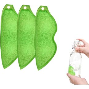 3Pcs Beans Shaped Bottle Cleaning Sponge, Bottle Cleaning Sponge, Heat Resistance Bottle Sponge Bean, Reusable Bottle Cleaning Sponges, Bottle Cleaning Beans Sponge Internal Cleaning, Cleaning Tools