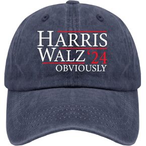 Harris Waltz 2024 Obviously Sun Hat Gardening Hat Navy Blue Mens Golf Hat Gifts for Mom Golf Hats