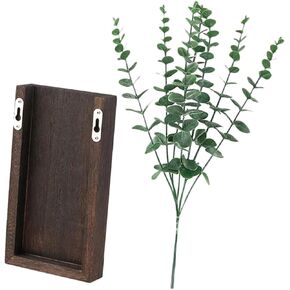 1 Set Wooden Flower Pot Wall Planter for Indoor Plants Wooden Pocket Vase Wooden Shelf Wall Decor Wall Vases for Decor Pocket Planter Plastic Dried Flowers Wooden Rack