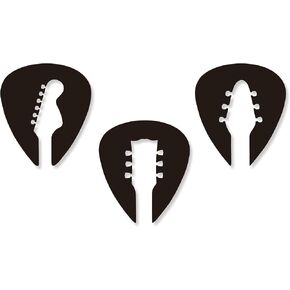 3 Pieces Metal Guitar Wall Decor Music Decor Guitar Gifts for Music Lovers Music Room Decor Unique Wall Art Guitar Headstock Pick