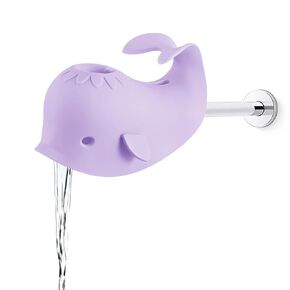 PandaEar Baby Bathtub Faucet Cover for Kids Toddlers - Bath Spout Cover for Baby Bathroom Tub, Whale (Green)