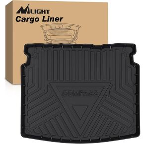 Nilight TPE Floor Mats for Jeep Compass 2017 2018 2019 2020 2021 2022 2023 2024,All Weather Custom Fit Heavy Duty Floor Liners