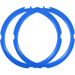 uxcell 2 Pcs Silicone Sealing Ring for Pressure Pot 8QT, Pressure Pot Inner Gasket Seal Rings Pressure Cooker Replacement Parts, Red