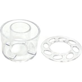Floral Genius 3 Sets of 2 Candle Ring Vases 2-5/8" Diameter for Fresh and Artificial Flowers | Easy to Use | Water-Tight, Dishwasher Safe, Resuable Taper Candle Flower Frog Arrangement | USA Made